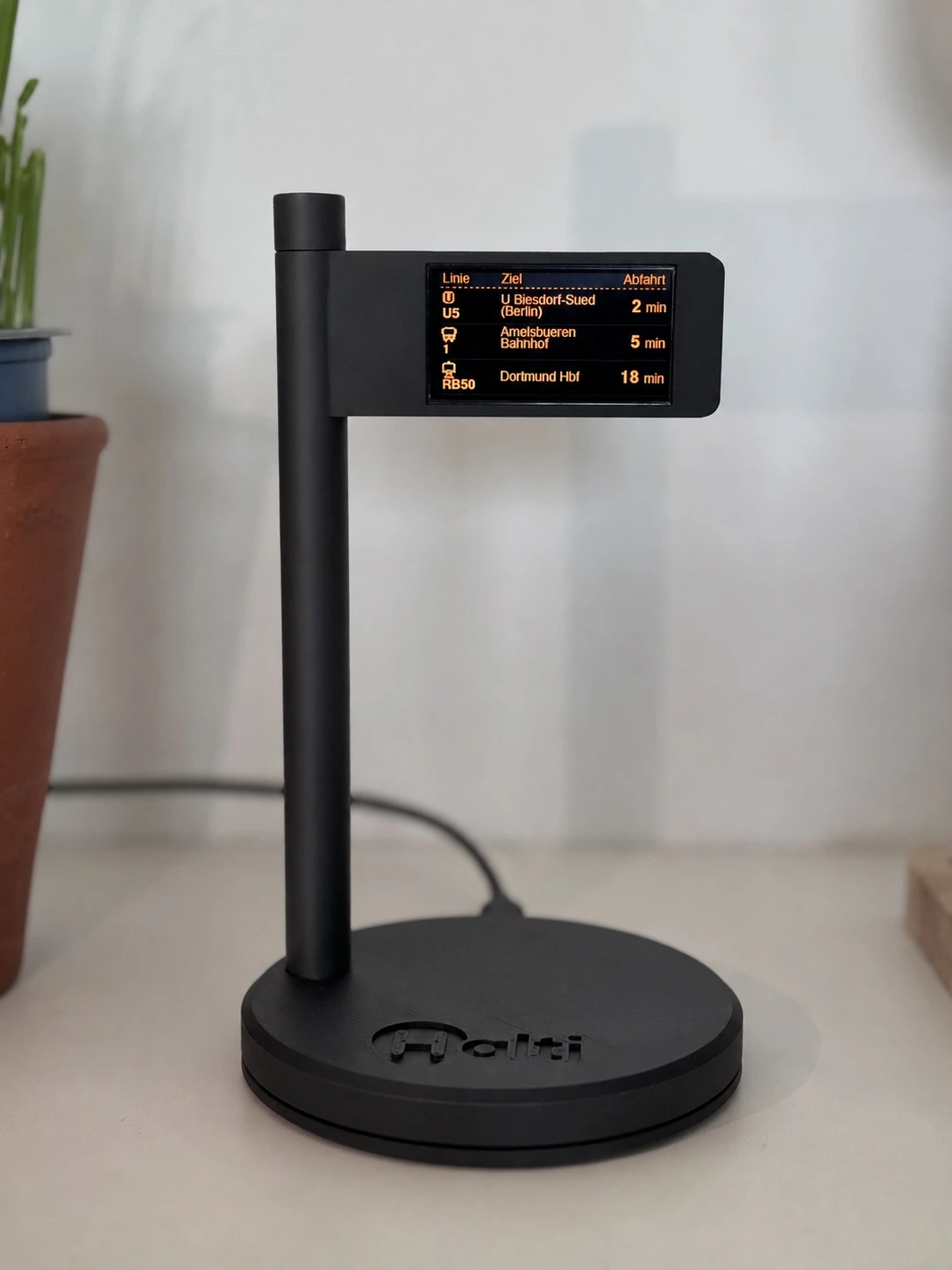 HaltiDisplay in Schwarz